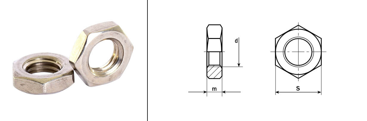Hexagon thin nuts Hexagon thin nuts