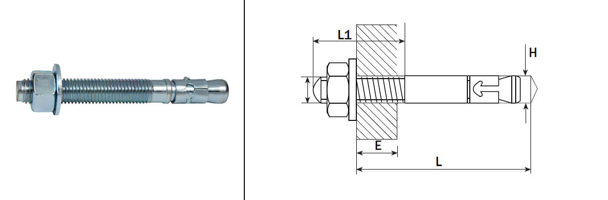 wedge anchor 158